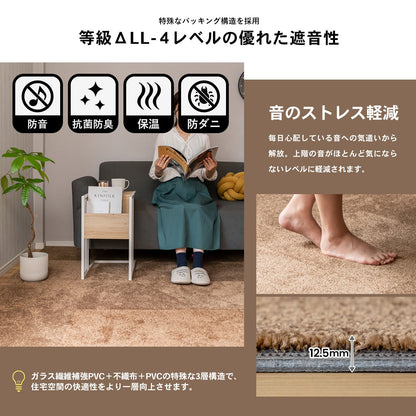 防音タイルカーペットマット 静床プレミア 8枚セット